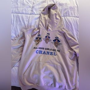Oversized MegaYacht Powerpuff Chanel sweatshirt